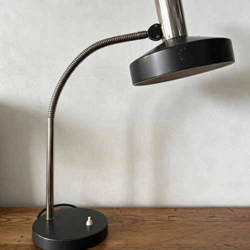 1970S Large Gooseneck Table Lamp By Kaiser Leuchten Germany