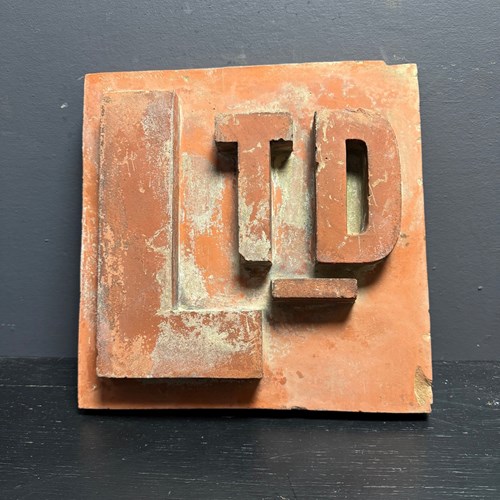Victorian Era Terracotta Signage