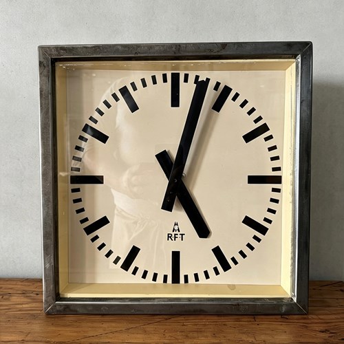 1950S East German Factory Clock By RFT
