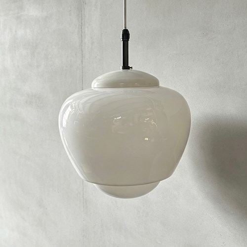 1960S Czech Opaline Pendant Light By Napako