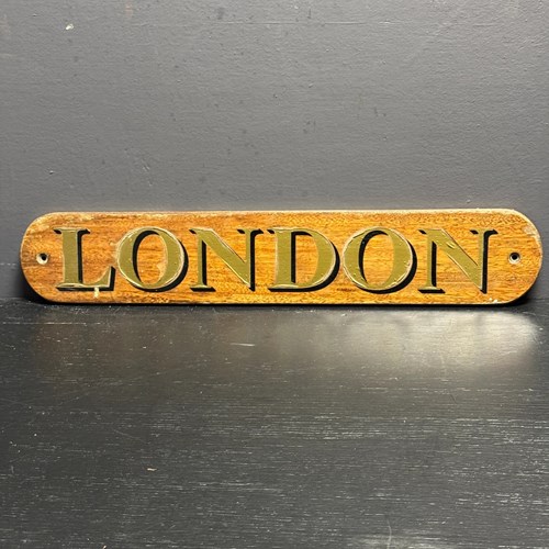 Hand Made Boat Signs London