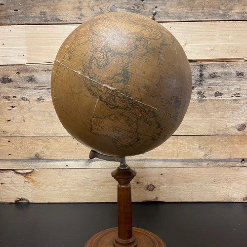 Dietrich Reimers German Antique Earth Globe Berlin 1920