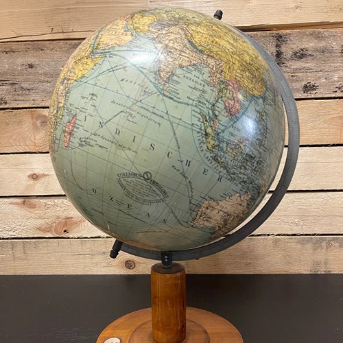 Antique 1920S German Table Globe By Renowned Makers Columbus
