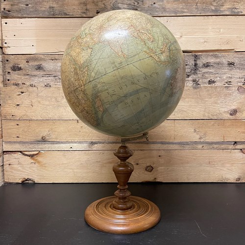 Antique German Table Globe By Ludwig Julius Heymann Berlin 1890
