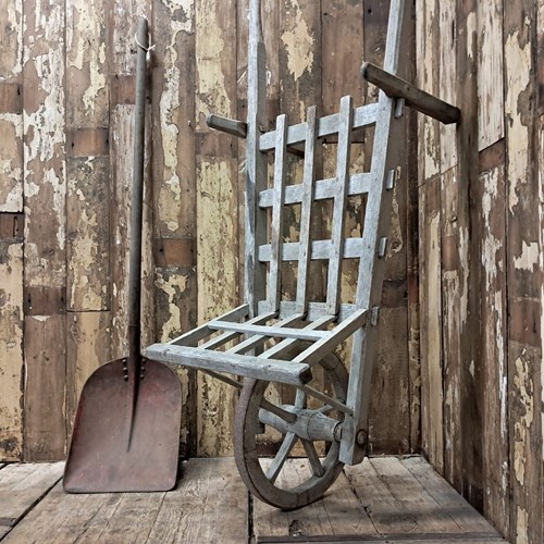 Antique French Wheelbarrow
