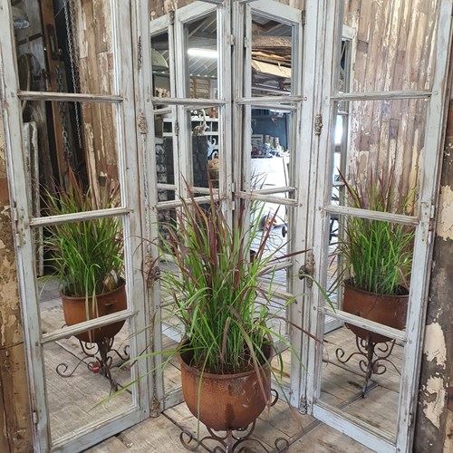 Antique Mirrored French Doors