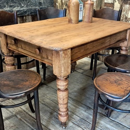 Antique Pine Farmhouse Table