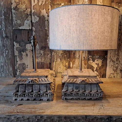 Bespoke Temple Capital Lamps