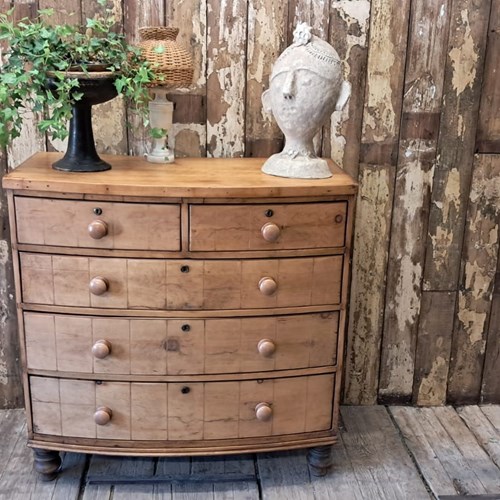 Bow Fronted Chest Of Drawers