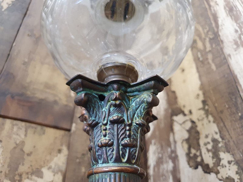 Classic Edwardian Paraffin Lamp-reginald-ballum--corinthian-pillar-paraffin-lantern-10-main-638056752227359437.JPG