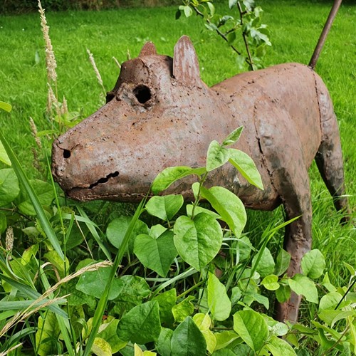 Rusty Animal Sculpture