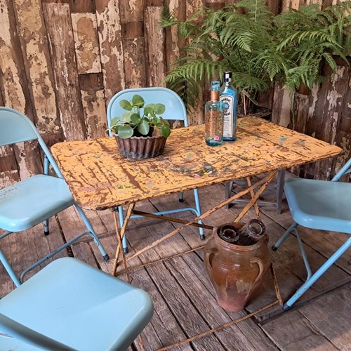 French Folding Bistro Table