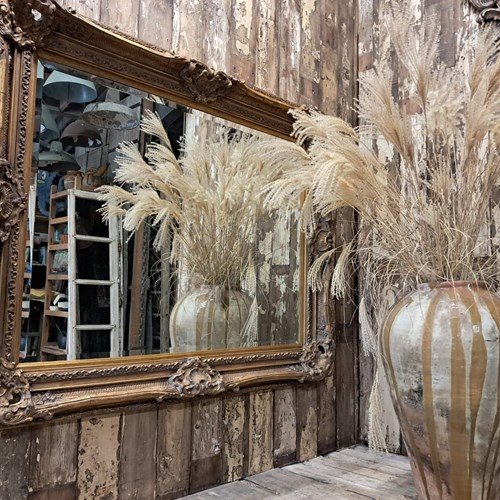 Large Decorative Gilt Mirror