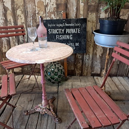 Marble Top Bistro Table