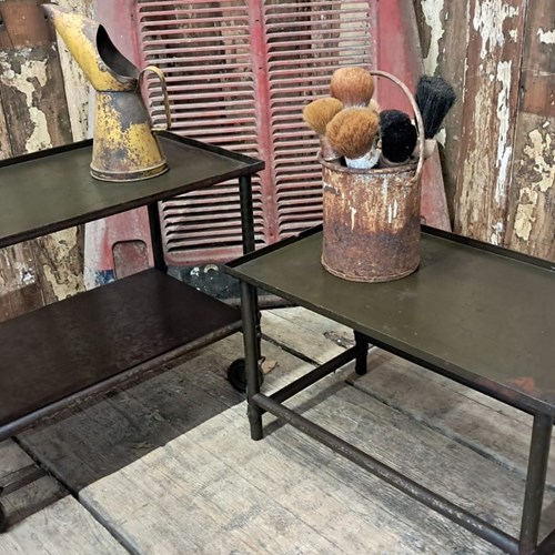 Mid-Century Two Piece Trolley Table