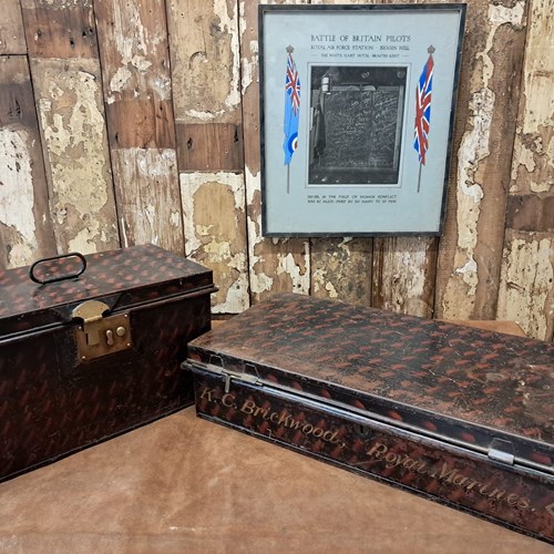 Military Metal Travel Trunk