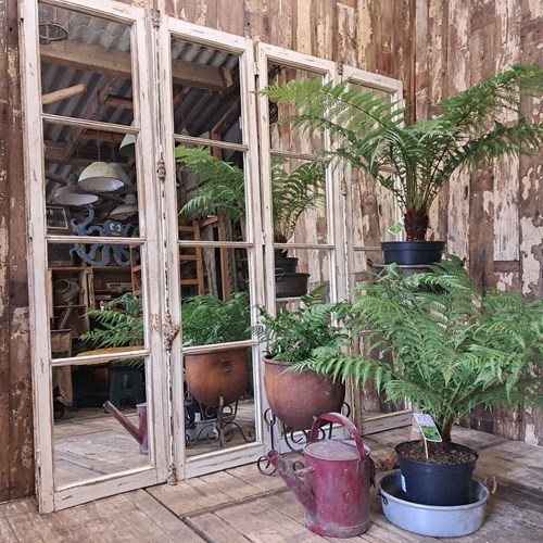 Mirrored Decorative French Windows