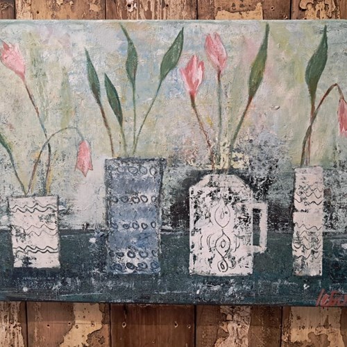Mixed Media On Canvas By Le Gull