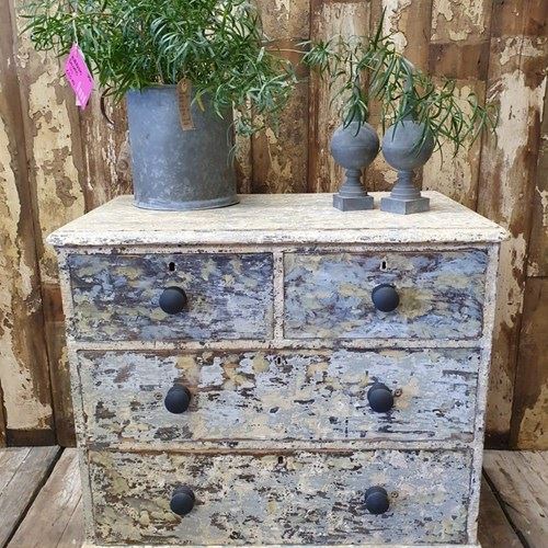 Painted Victorian Chest Of Drawers