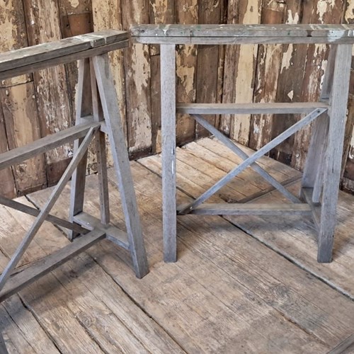 Pair Of Adjustable Trestles