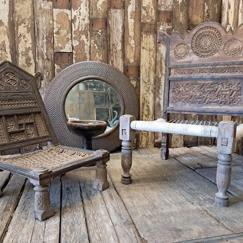 Antique Indian Pidha Chairs
