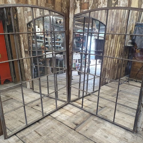 Cast Iron Factory Window Mirrors