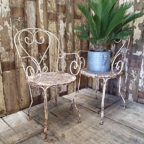 Pair Of French Garden Chairs