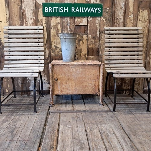Pair Of Vintage Tram Seats