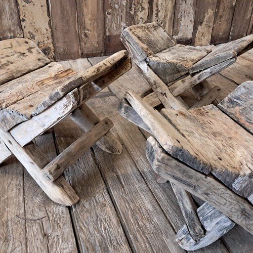 Primitive Milking Stools