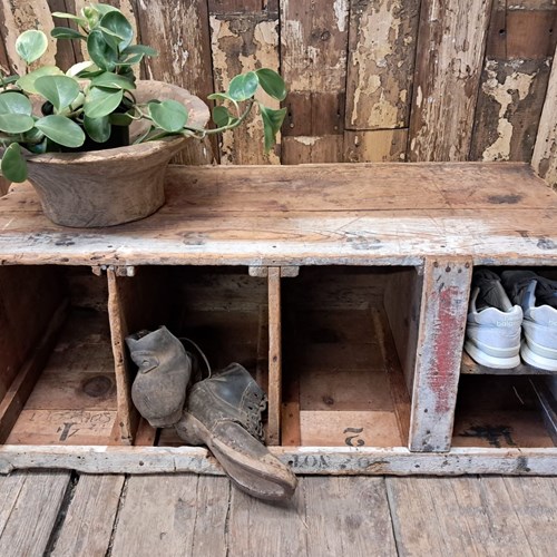 Primitive Textile Bin