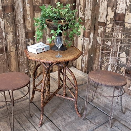 Tiger Bamboo Side Table