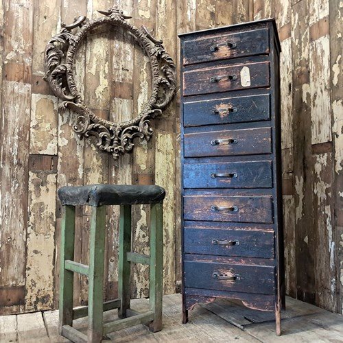 Vintage Eight Drawer Tallboy