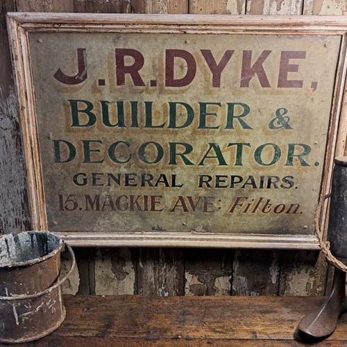 Vintage Builders Sign