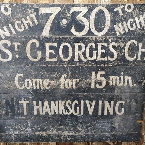 Vintage Church Sign