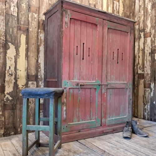 Vintage Factory Store Cupboard