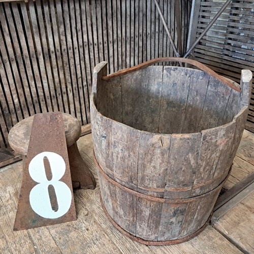 Wooden Well Bucket No8