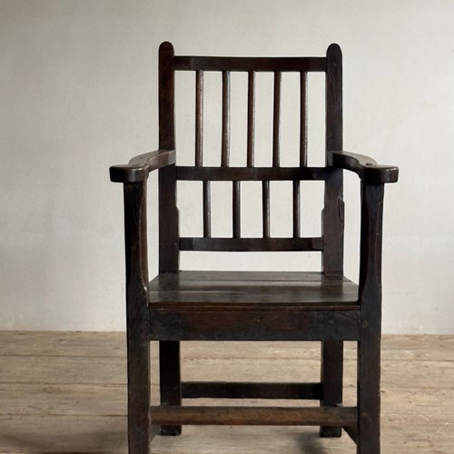 18Thc Welsh Oak Armchair