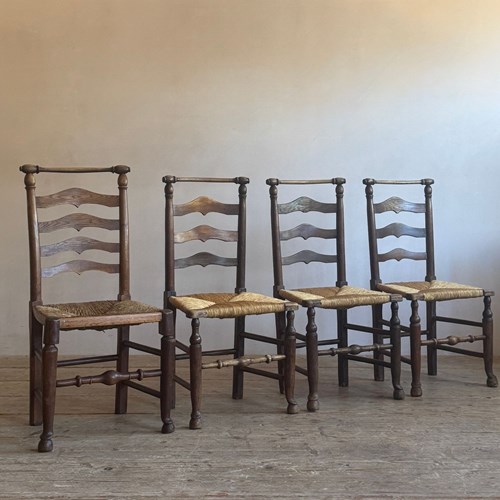 Four Macclesfield Ladderback Chairs