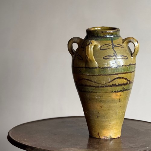 Glazed Amphora Vessel