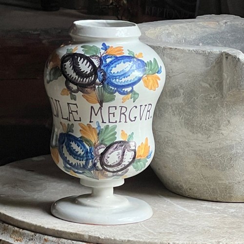 Majolica Pharmacy Jar