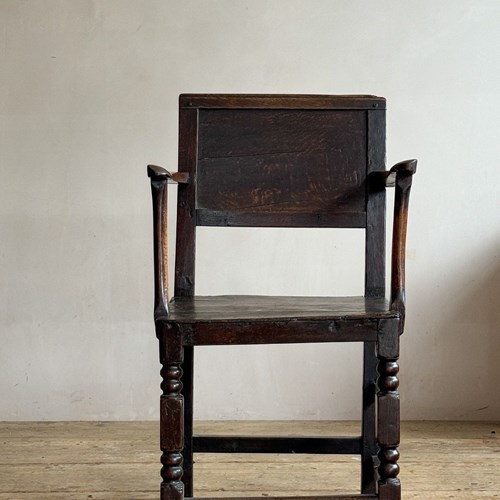 C.1660 Early Oak Armchair