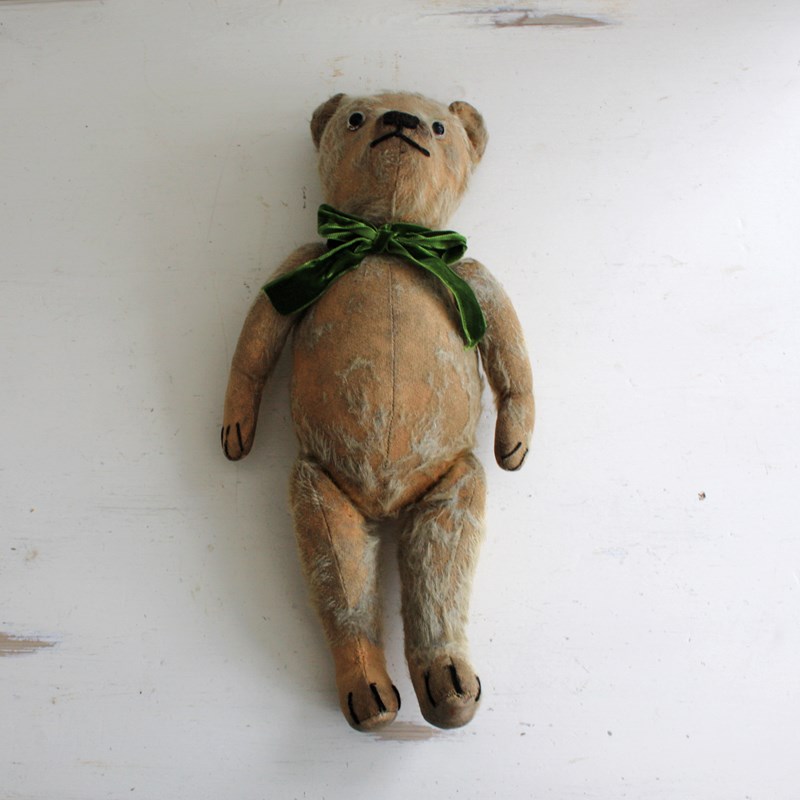 Old English16" Threadbare Teddy Bear With Glass Eyes And Mohair Fur-restored-2-b-loved-img-4093-main-638374720621912965.JPG
