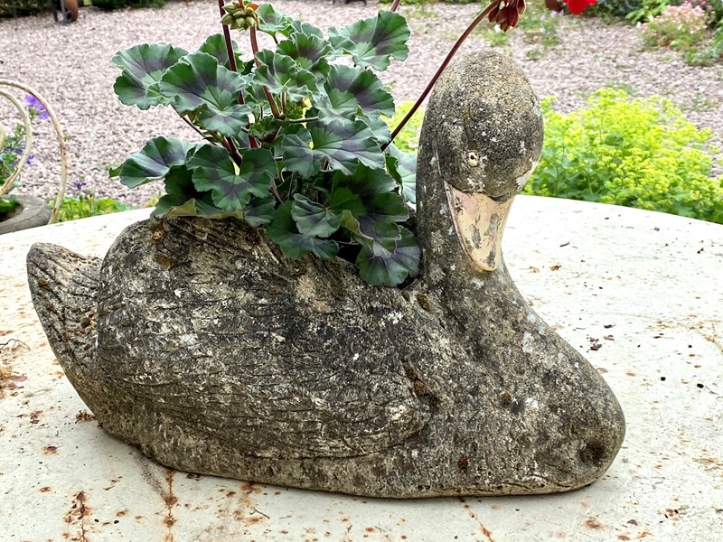 Large Vintage Composite Stone Swan Garden Planter-russell-wood-c408240b-e615-41a0-95a4-24f0add9eee9-main-637597948073329771.jpeg
