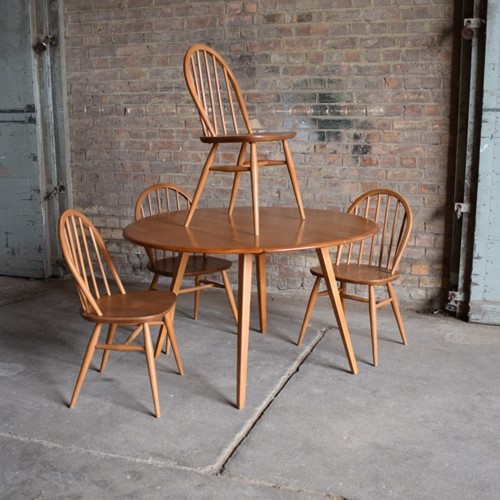 Ercol Drop Leaf Table & Four Chairs