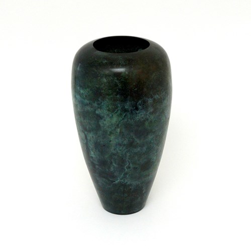 Large Patinated Bronze Vase