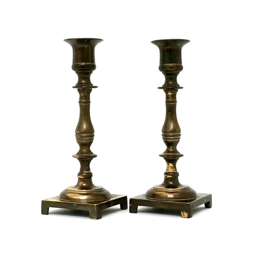 Victorian Brass Candle Sticks