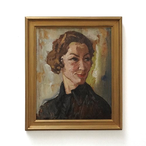 Mid-Century Portrait Painting