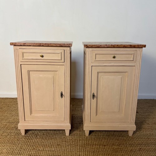 Pair Of Continental Bedsides