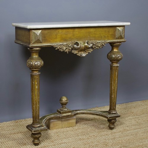  Very Small Gilt Console Table
