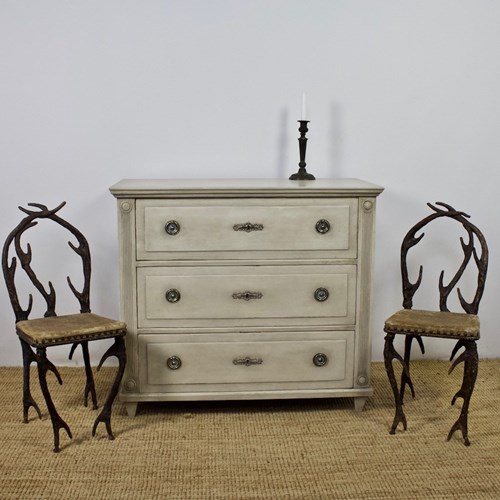 Continental Painted Chest Of Drawers